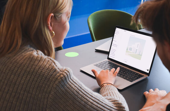 Mockup laptop AI