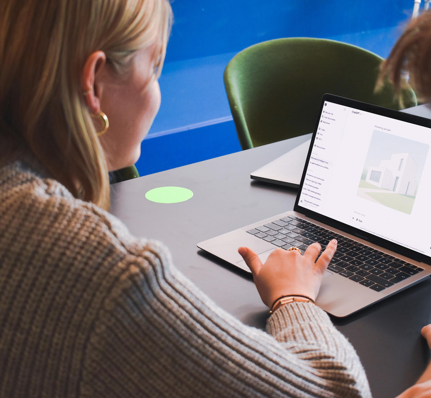 Mockup laptop AI