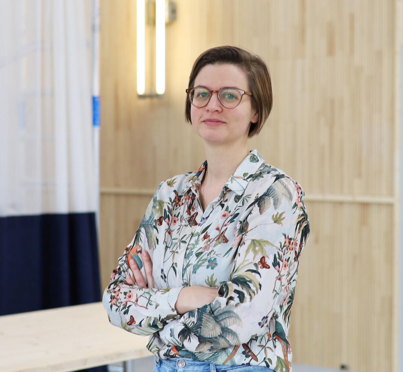 Eline op kantoor