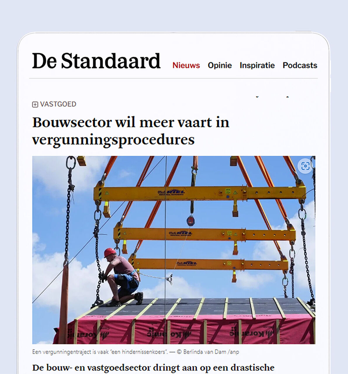 De Standaard vergunningen