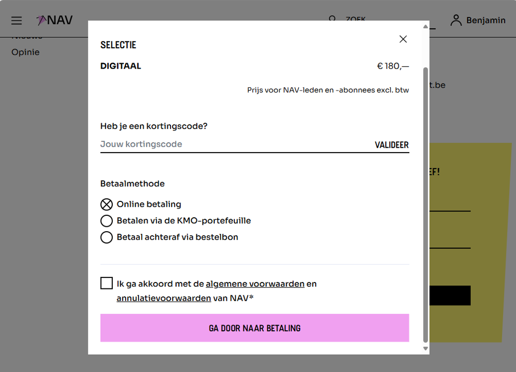 Online betalen