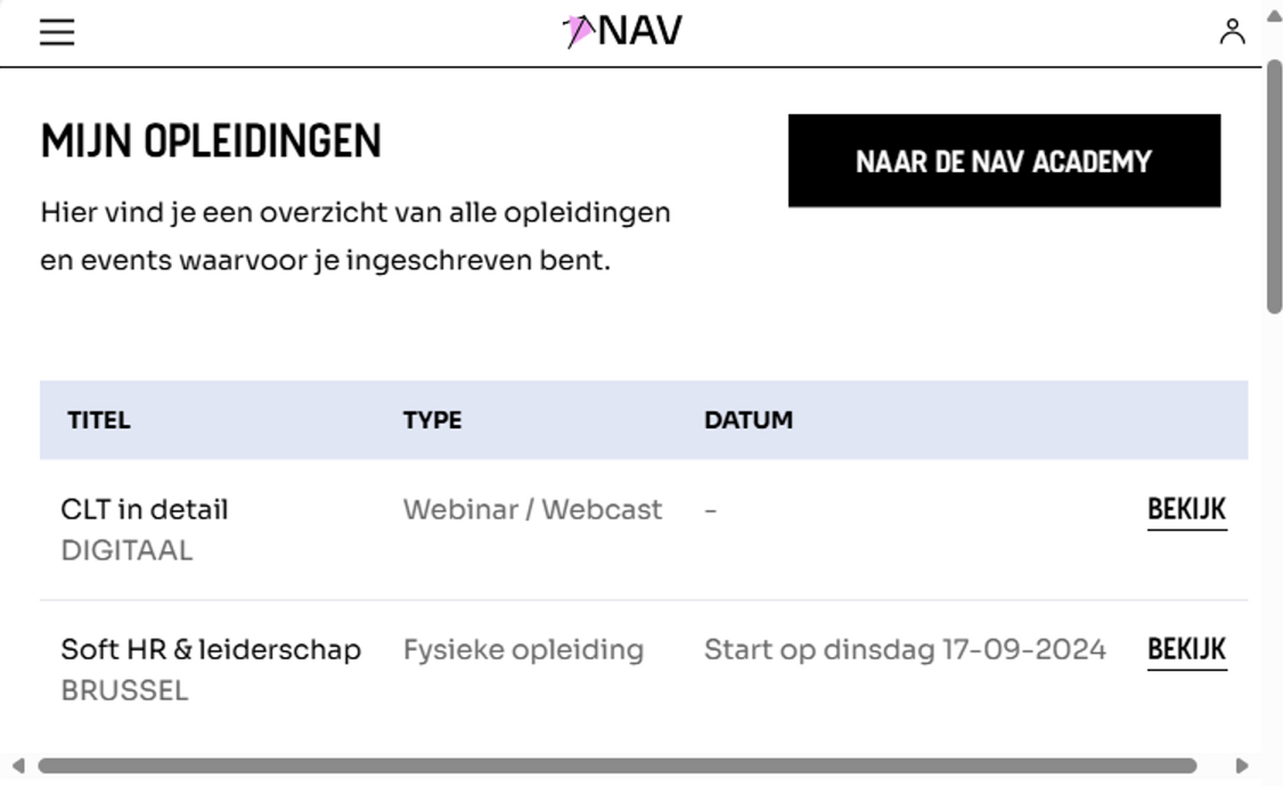 Mijn opleidingen