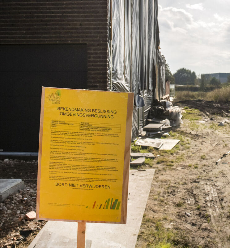 Omgevingsvergunning plakkaat
